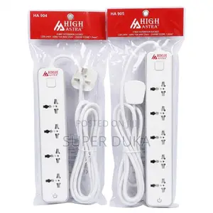 High Astra Heavy Duty 4/5 Way Extension Socket 2500w 3-Core Power Stri