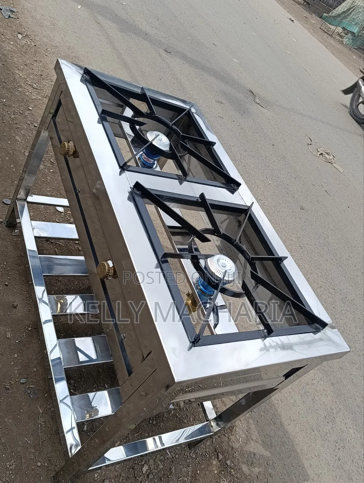 Stainless Two Burner Gas Jikos /67