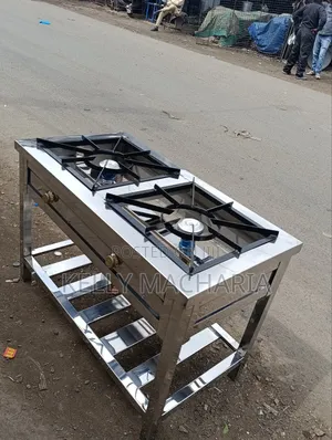Stainless Two Burner Gas Jikos /67