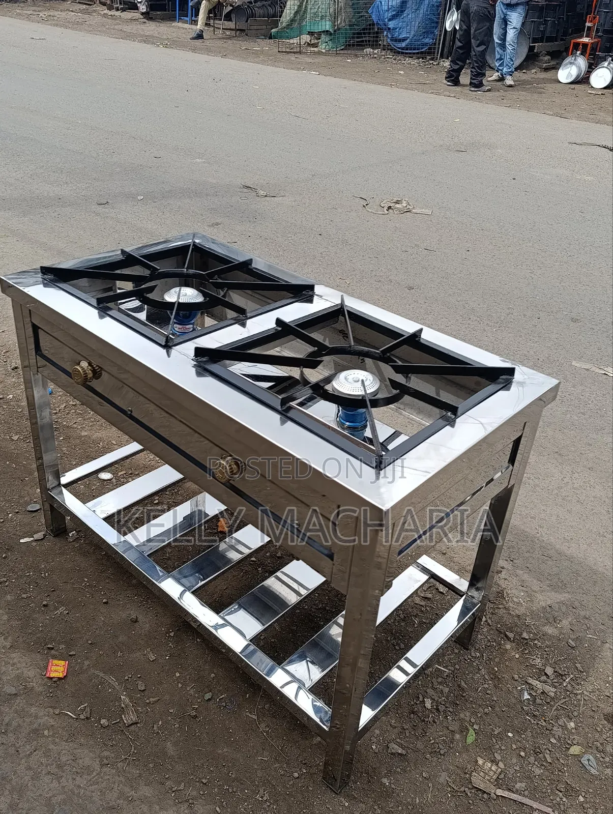Stainless Two Burner Gas Jikos /67