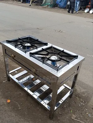 Stainless Two Burner Gas Jikos /67