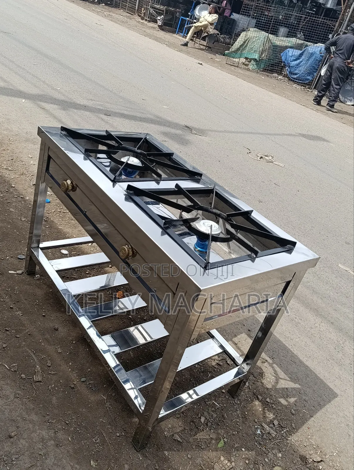 Stainless Two Burner Gas Jikos /67