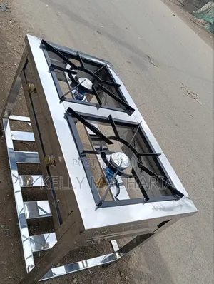Stainless Two Burner Gas Jikos /67