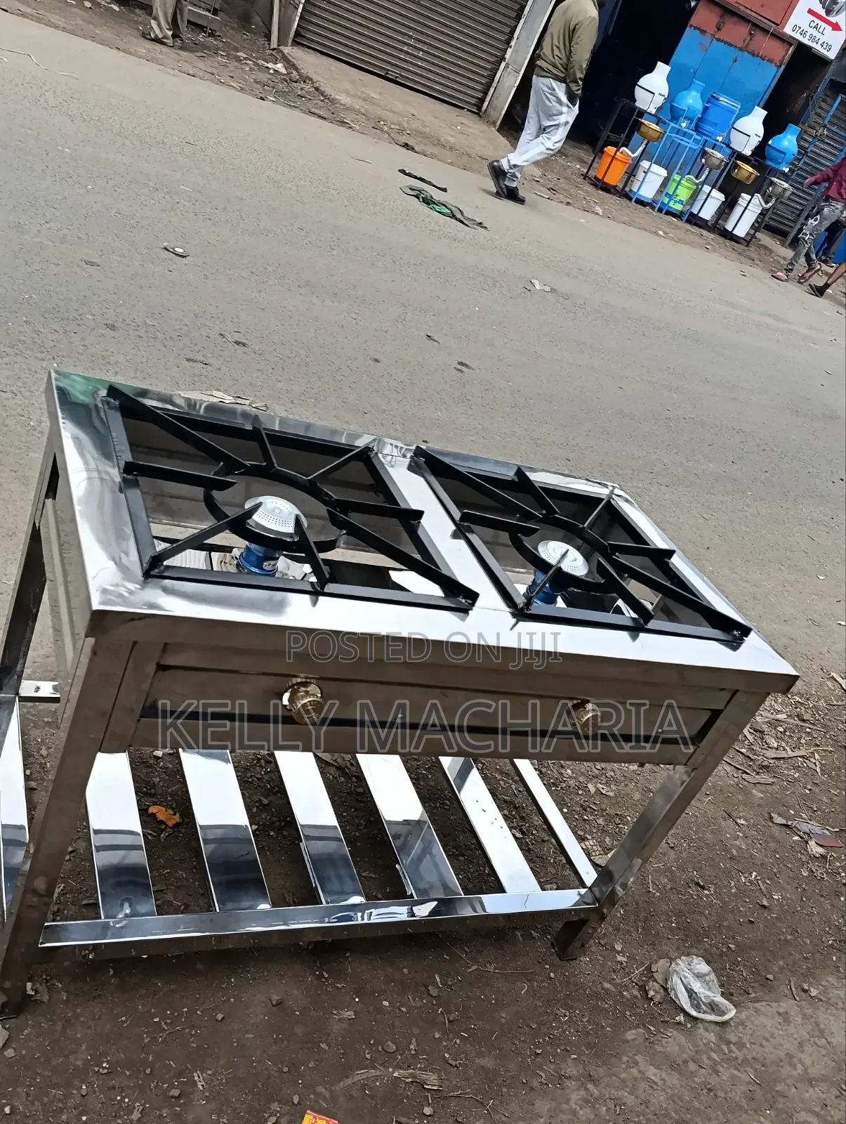 Stainless Two Burner Gas Jikos /67