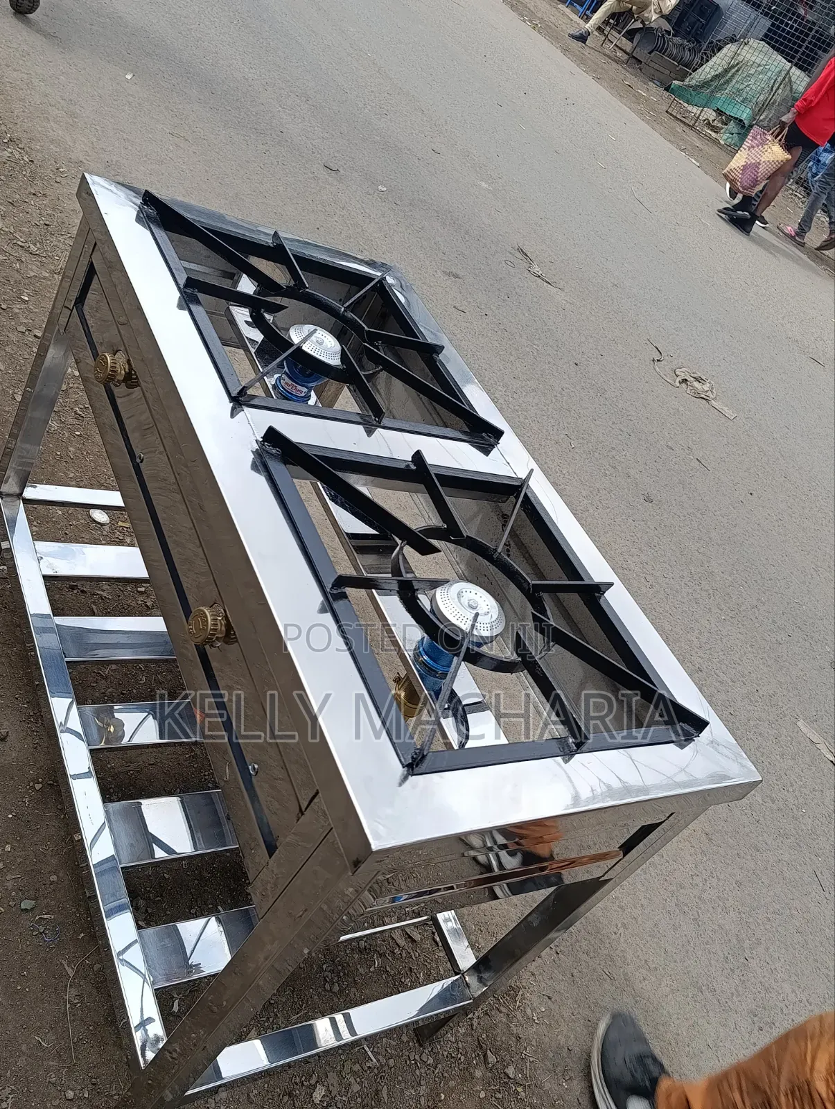 Stainless Two Burner Gas Jikos /67