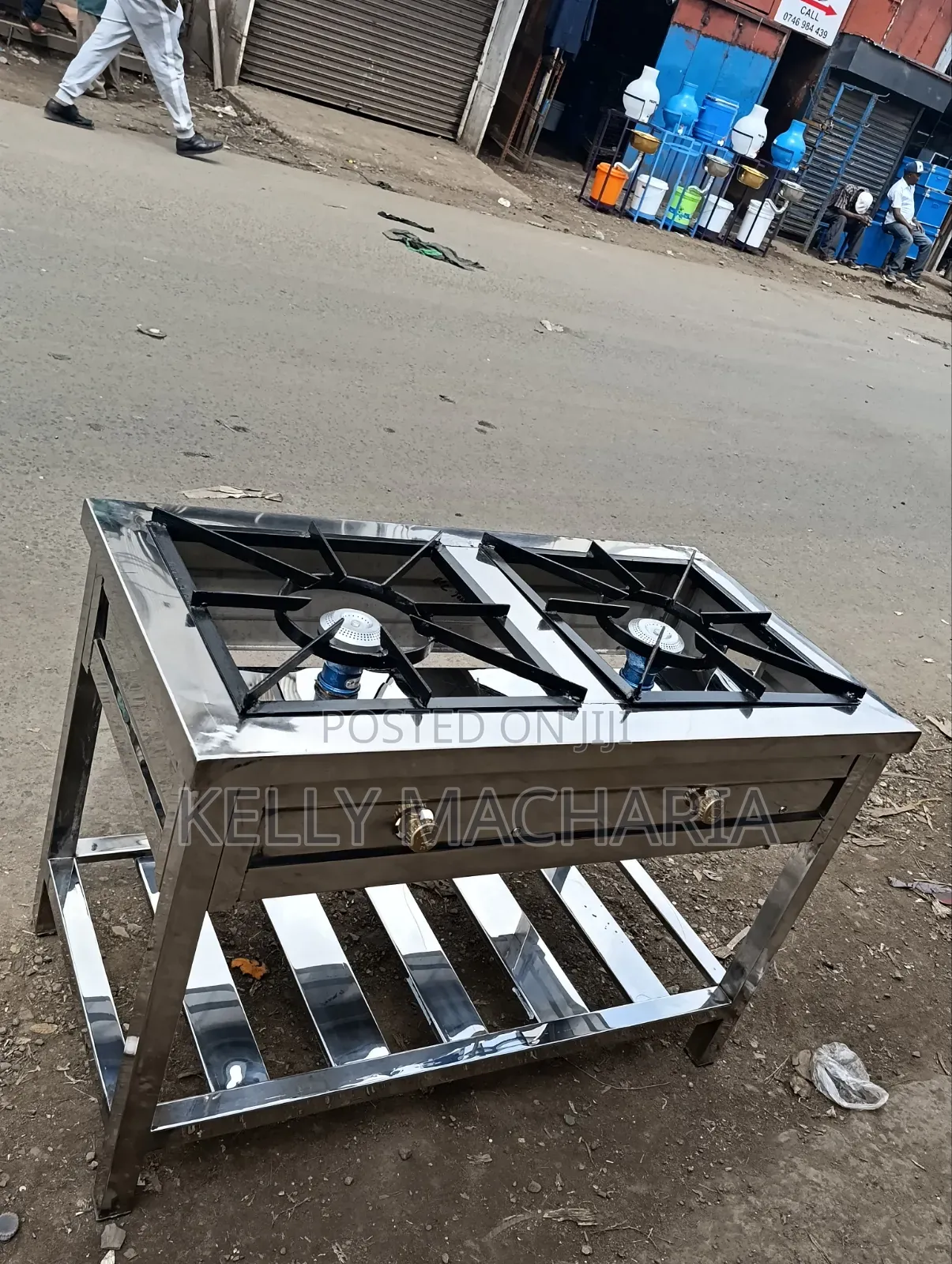 Stainless Two Burner Gas Jikos /67