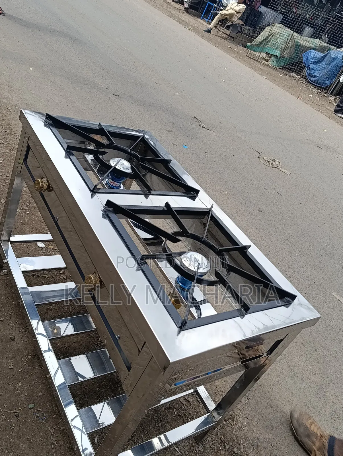 Stainless Two Burner Gas Jikos /67