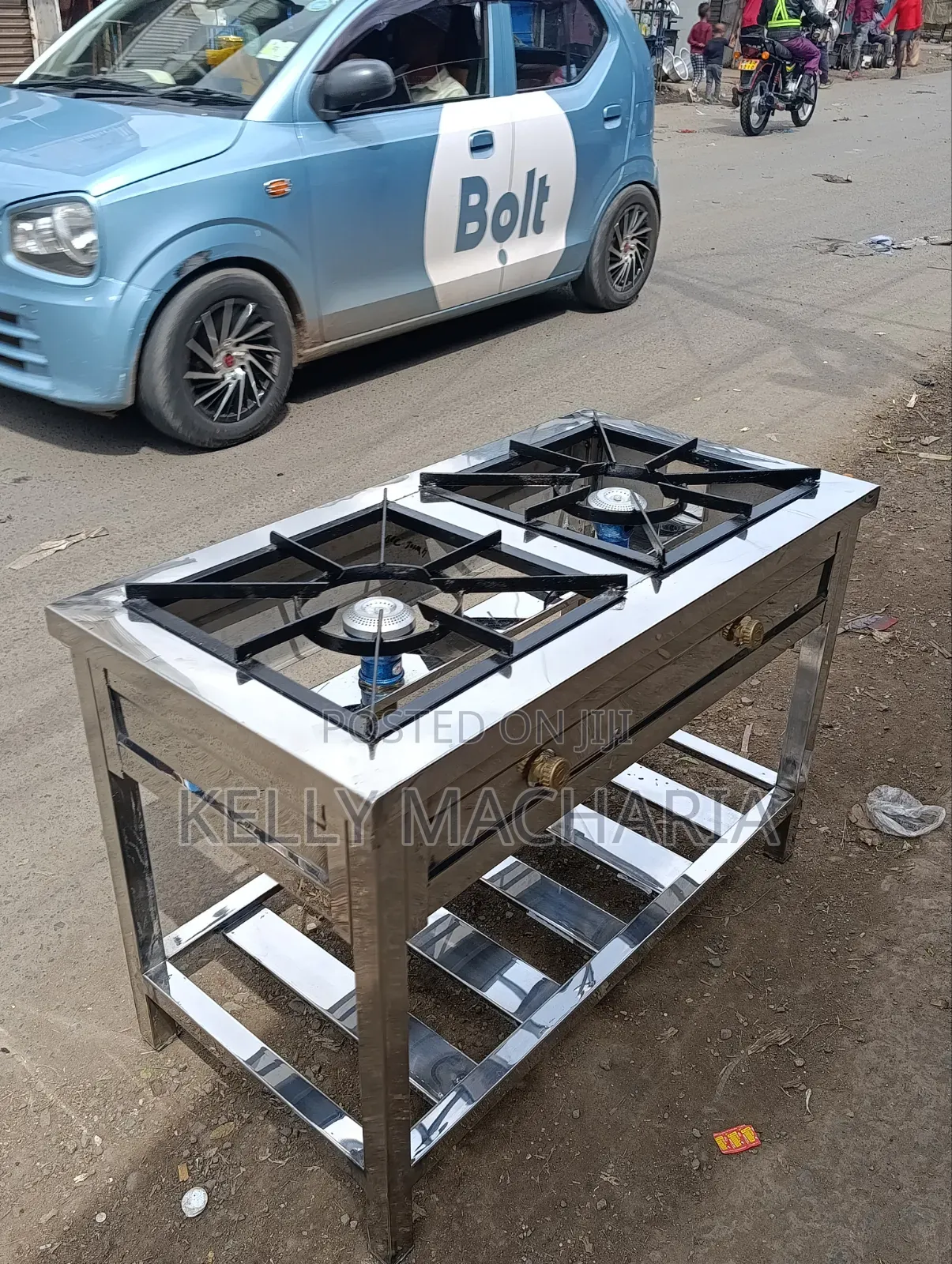 Stainless Two Burner Gas Jikos /67