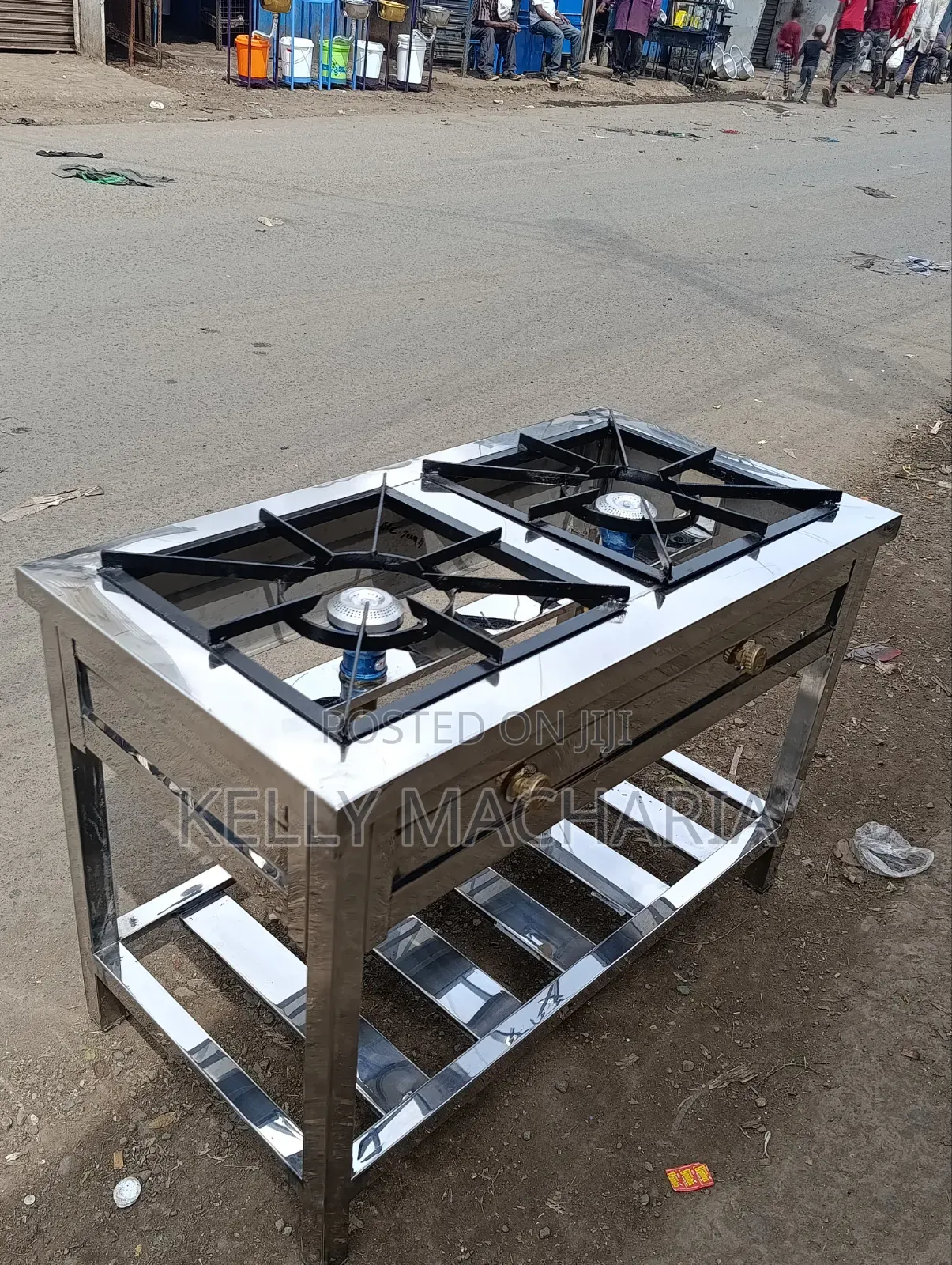 Stainless Two Burner Gas Jikos /67