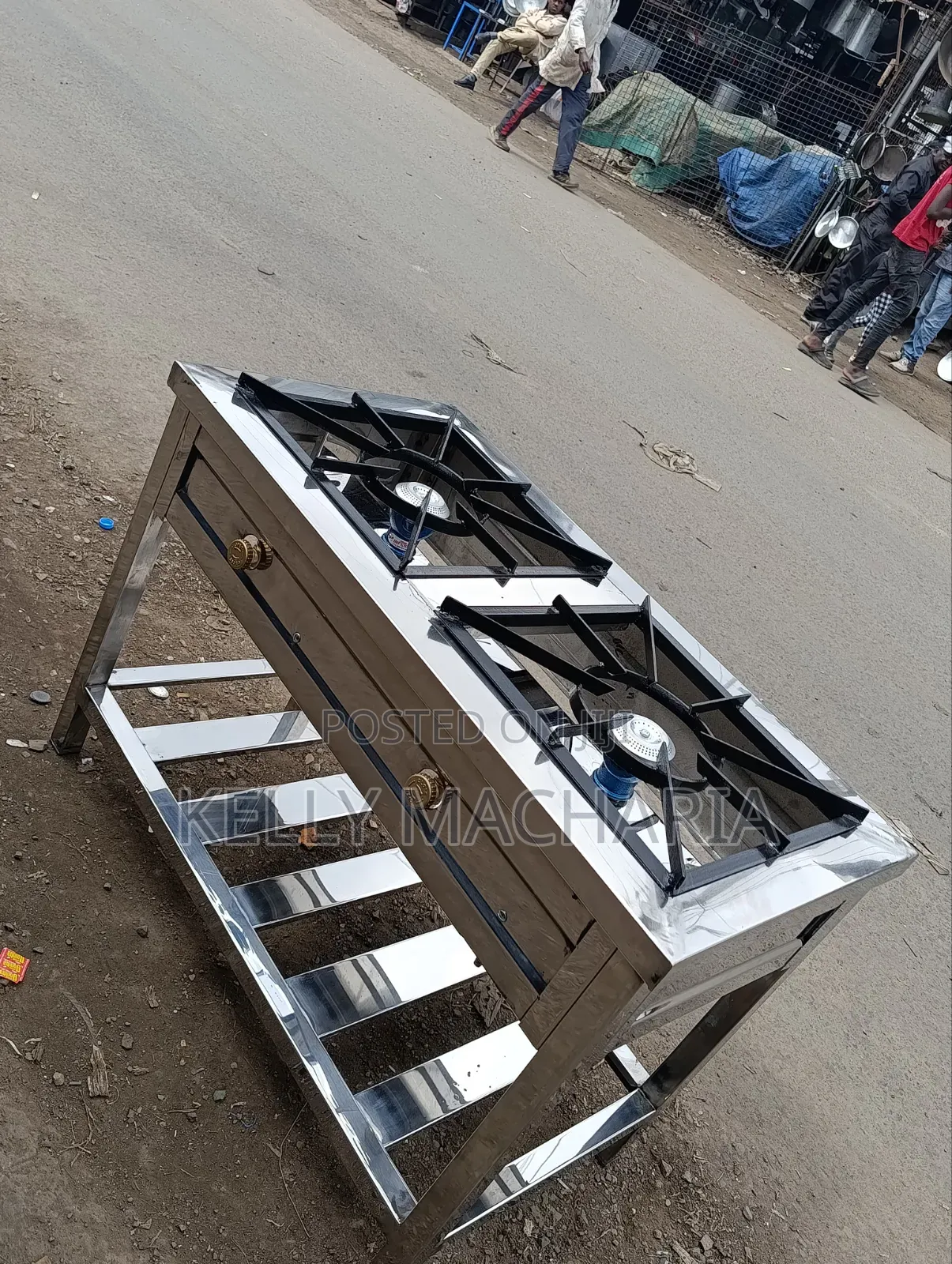 Stainless Two Burner Gas Jikos /67