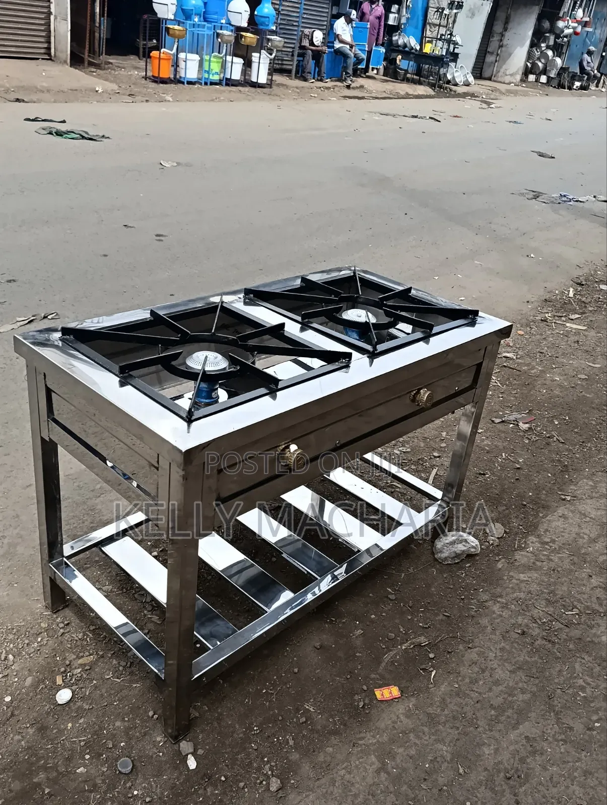 Stainless Two Burner Gas Jikos /67
