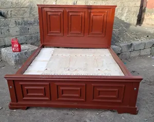 5 By 6 Black Panel Bed ( Free Delivery)
