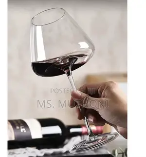 675 Ml 6 PCS Set Long Stem Crystal Wine Glasses.