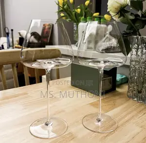 675 Ml 6 PCS Set Long Stem Crystal Wine Glasses.