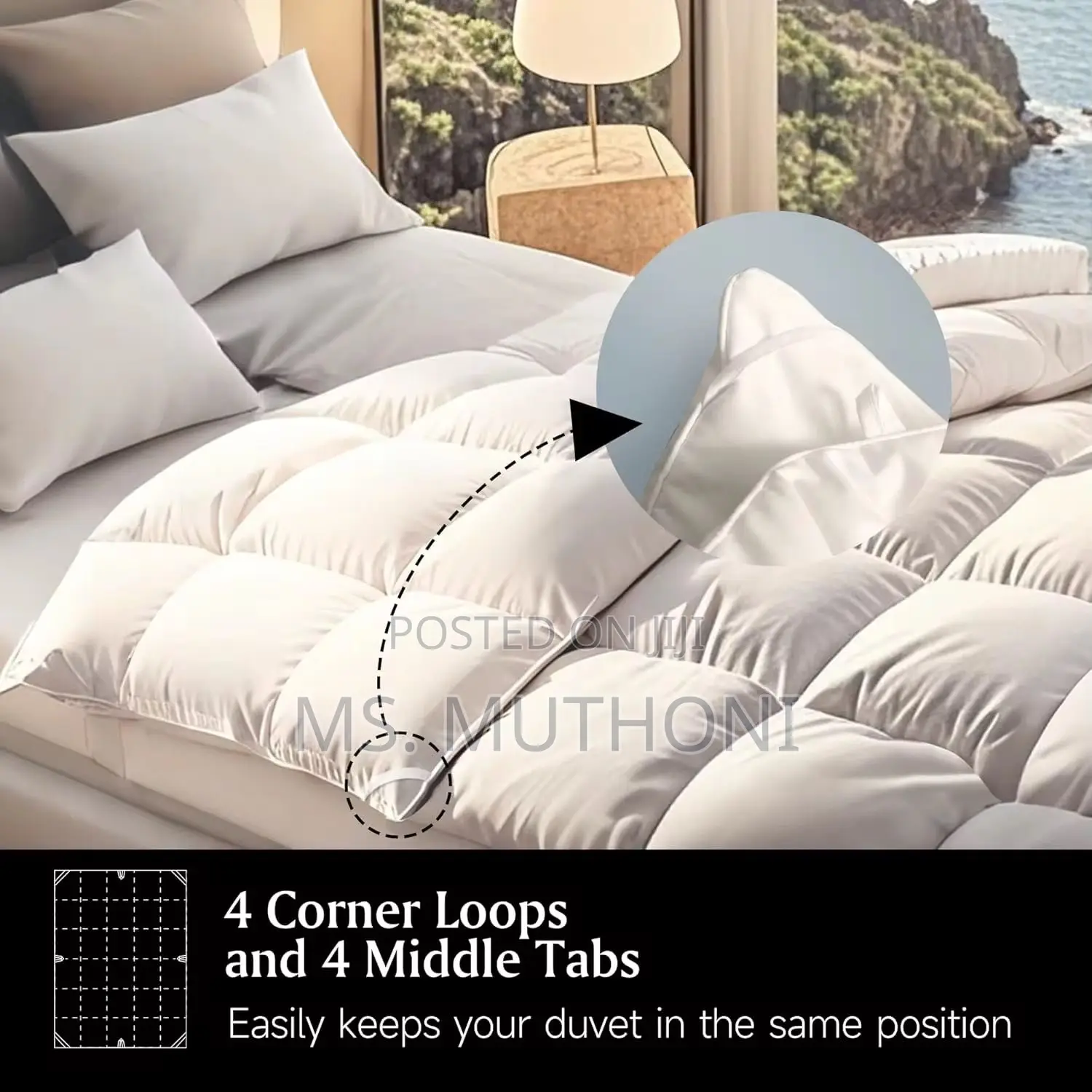 Size 230*230cm White Goose Cotton Premium Fluffy Duvet