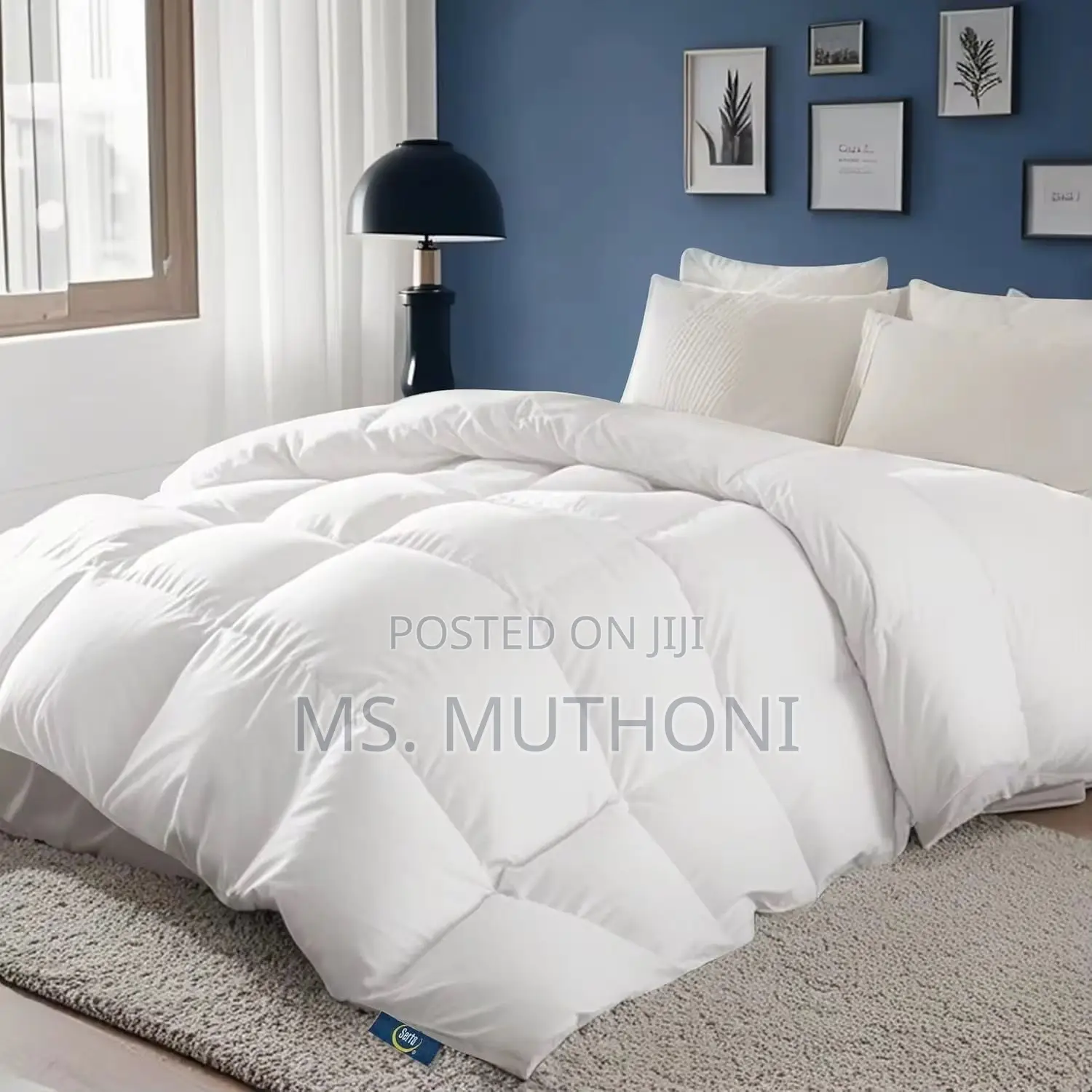 Size 230*230cm White Goose Cotton Premium Fluffy Duvet
