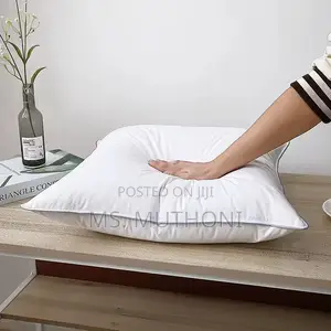 A Pair (3) Ultra-Soft White Goose Cotton Pillows