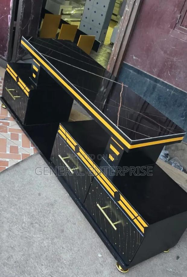 Executive Tv Stand With Marble Topping