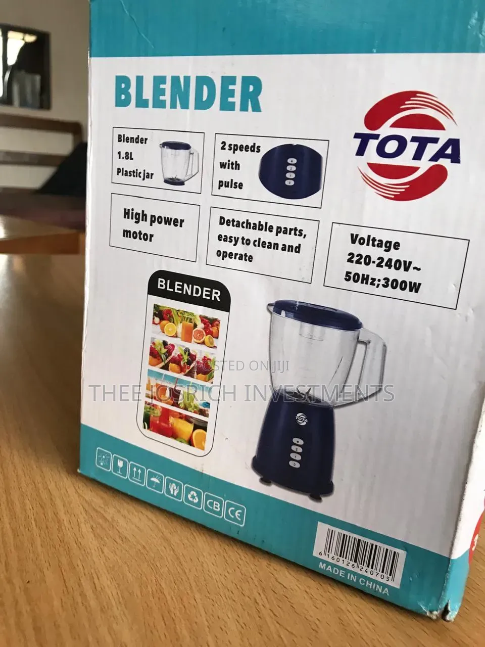 Tota 2 in 1 Blender With 1.8 Litre Jug