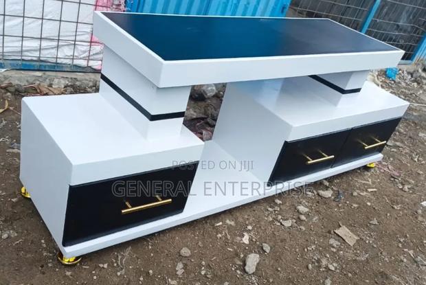 Executive Mordern Tv Stand With Marble Coating - main view