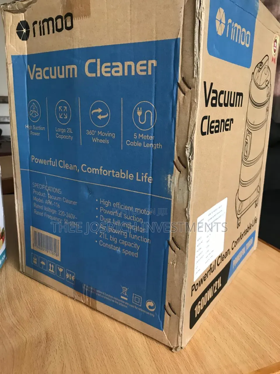 Rimoo Vacuum Cleaner 21 Litres