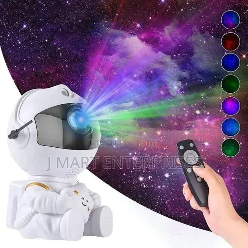 Mini Astronaut Star Projector Galaxy Nebula Night Light Led