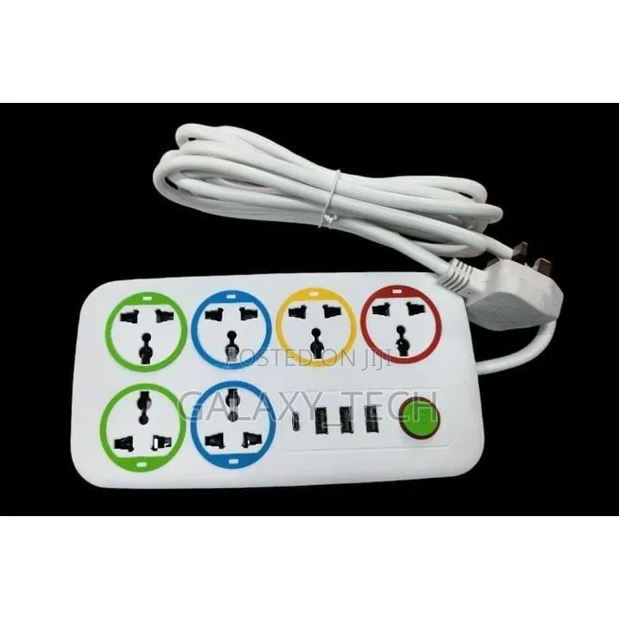 High Astra 6way Power Extension, 3m Cable 3usb 1 Type C Ports