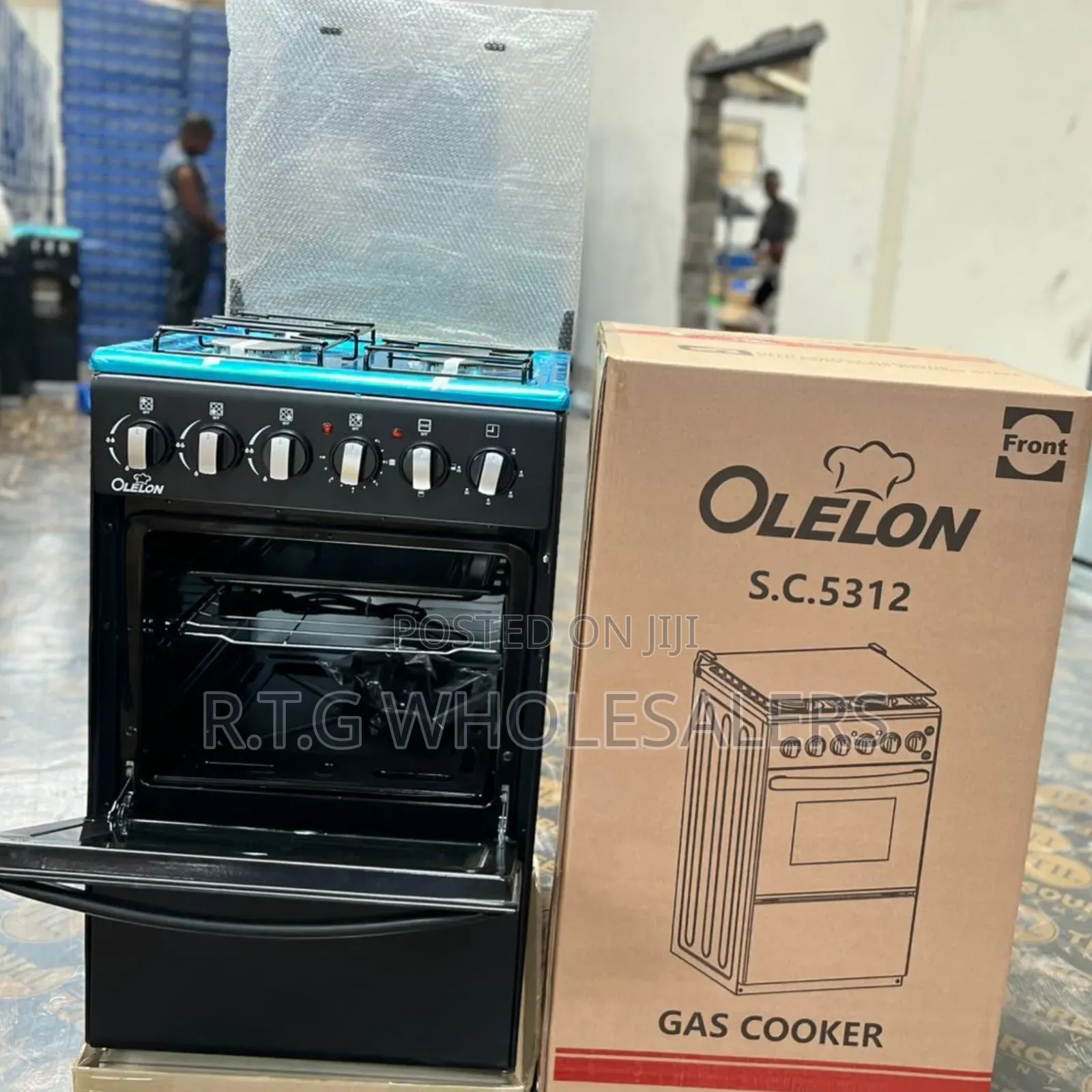 Olelon 50*55 Gas + Electric Cooker 3+1