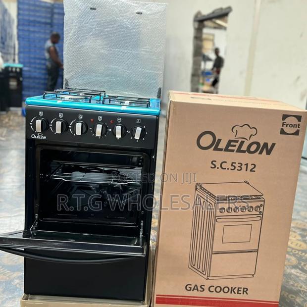 Olelon 50*55 Gas + Electric Cooker 3+1