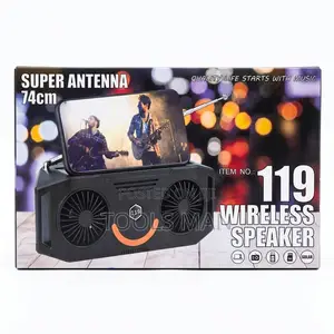 Mce 119 Solar Wireless Speaker:Fm Radio,Bluetooth,Usb,Tf Card,Aux