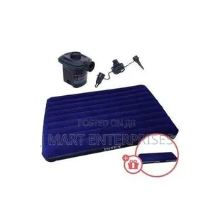 Intex Inflatable Air Bed/ Air Mattress With Free Electric Pump