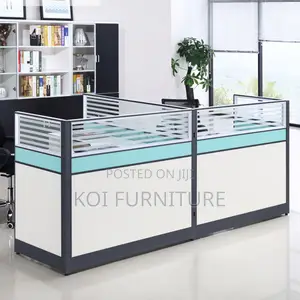 Office Workstation; One User Blue Office Cyber Cafe Workstation