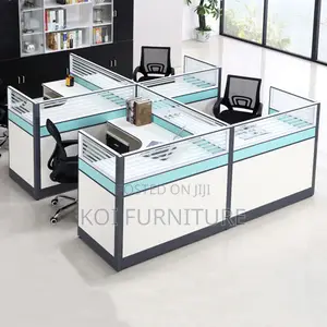 Office Workstation; One User Blue Office Cyber Cafe Workstation