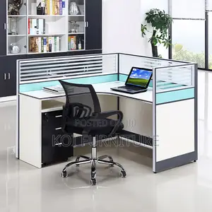 Office Workstation; One User Blue Office Cyber Cafe Workstation