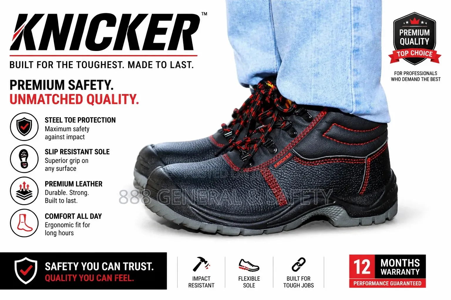 Safety Boot ( Knicker Safety Boots High Standard)