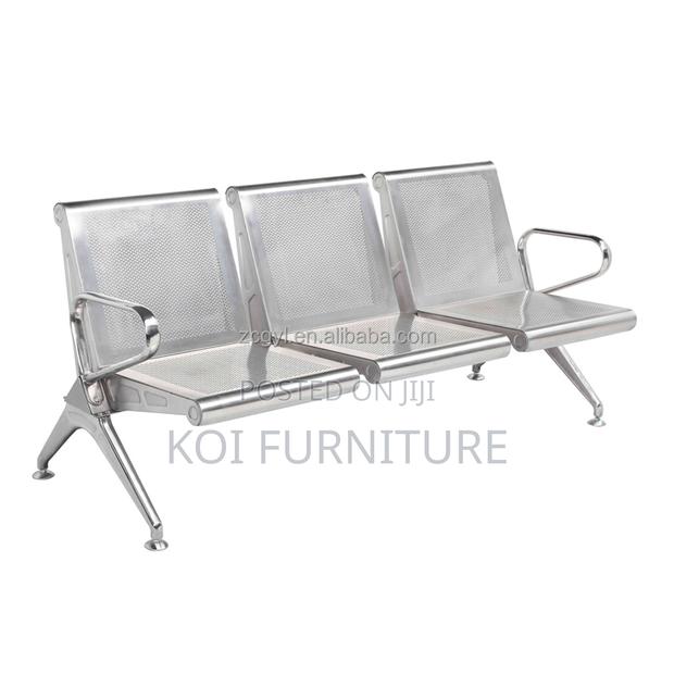 Office Benches; Three Seaters Metallic Heavy Reception Office Bench - thumbnail 7