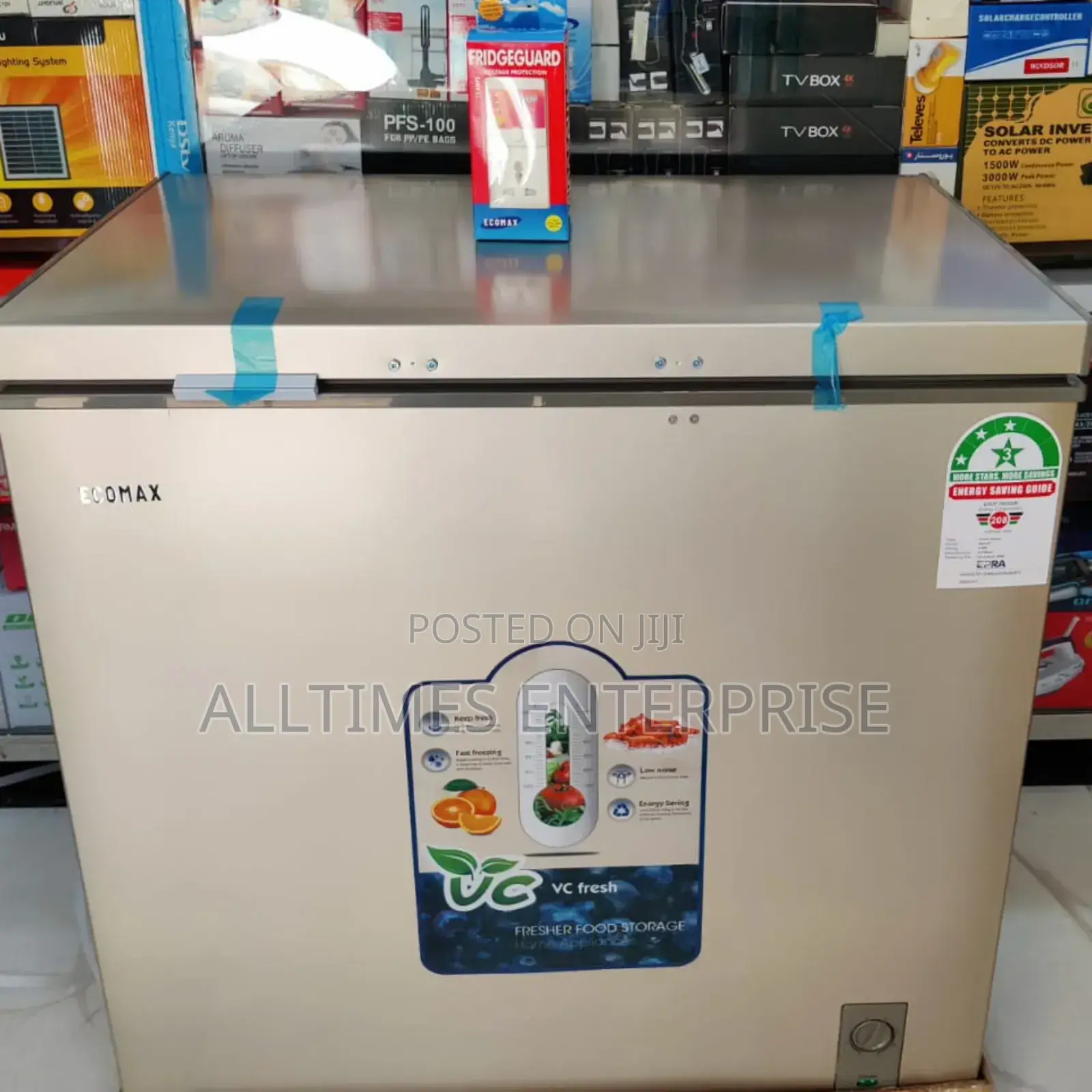 Ecomax Freezer 219litres New and Improved With Free Fridge Guard