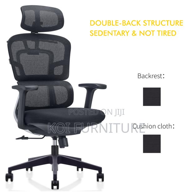 Office Chair; High Back Mesh Ergonomic Lumbar Support Office Seats - thumbnail 4