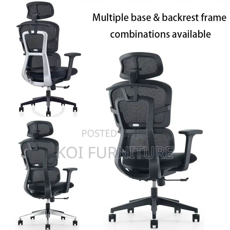 Office Chair; High Back Mesh Ergonomic Lumbar Support Office Seats