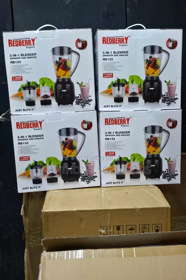 A Redberry 3-in-1 Blender, Grinder, and Mincer
