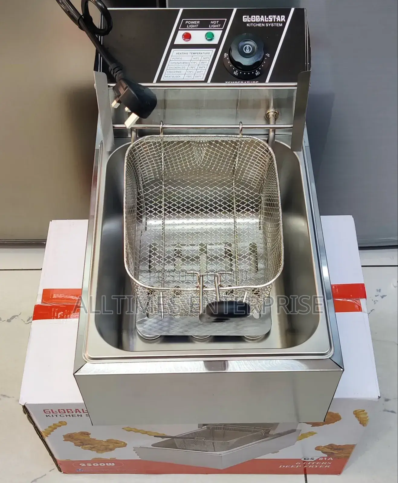 Globalstar Single Fryer 6litres