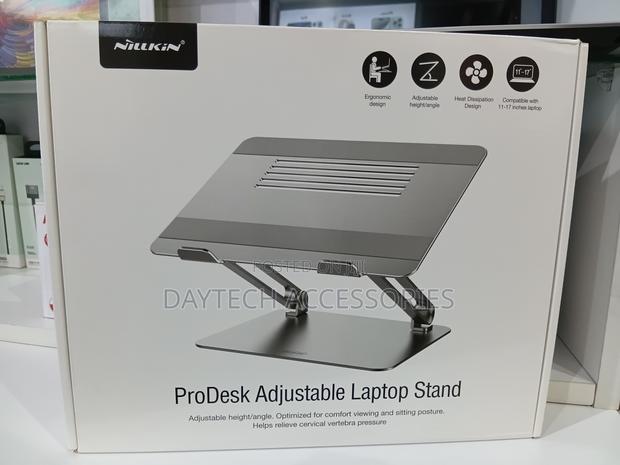 Nillkin Prodesk Adjustable Laptop Stand - Silver - thumbnail 2