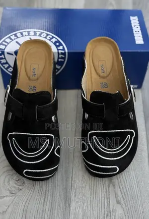 Buckle Graffiti Slip on Birken Clogs Size 38-45