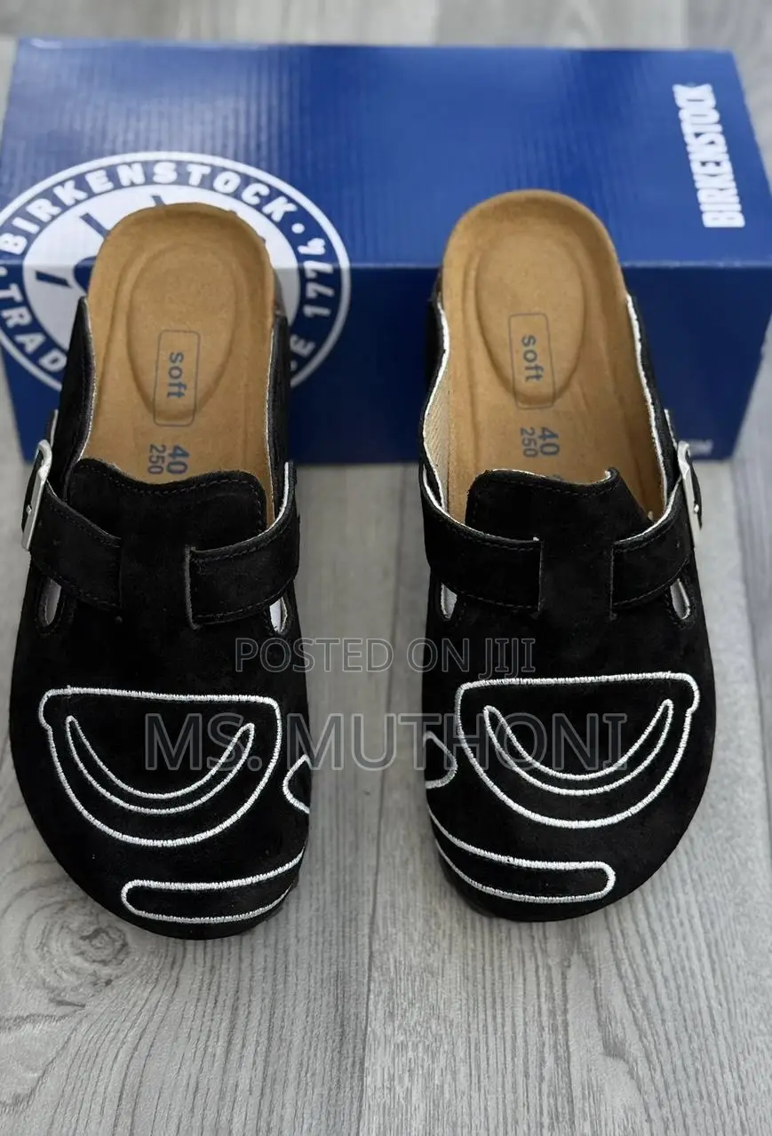 Buckle Graffiti Slip on Birken Clogs Size 38-45