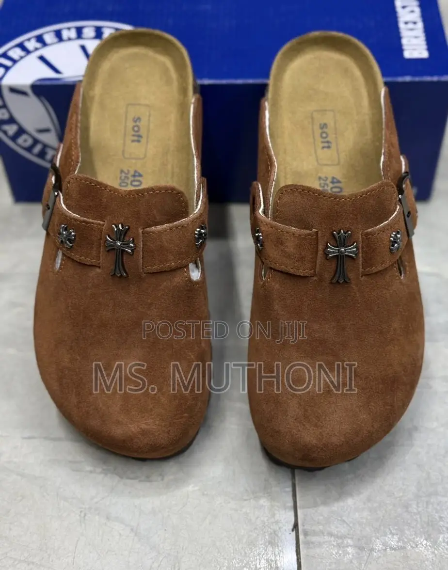 Chrome Hearts X Birkenstock Boston Suede Mule Size 38-45
