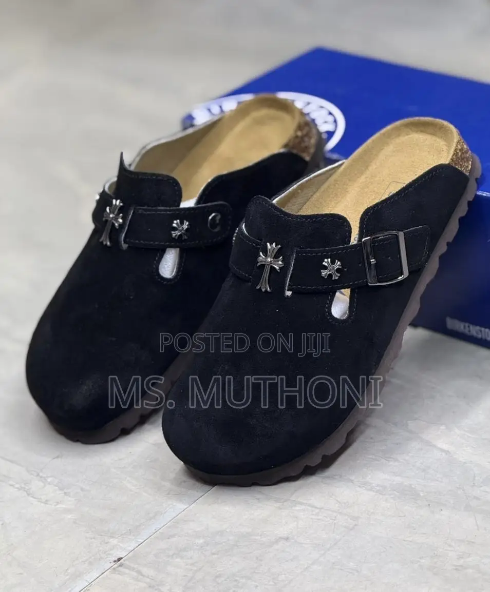 Chrome Hearts X Birkenstock Boston Suede Mule Size 38-45