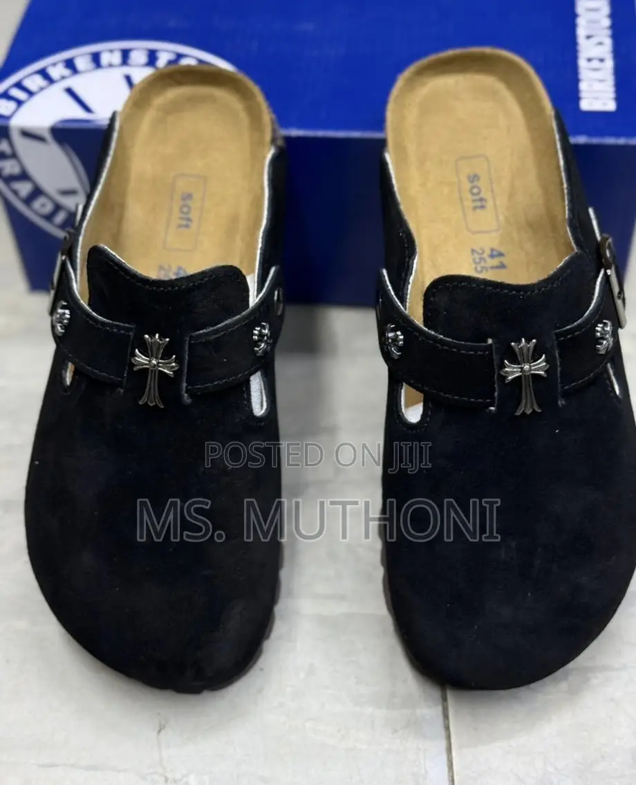 Chrome Hearts X Birkenstock Boston Suede Mule Size 38-45