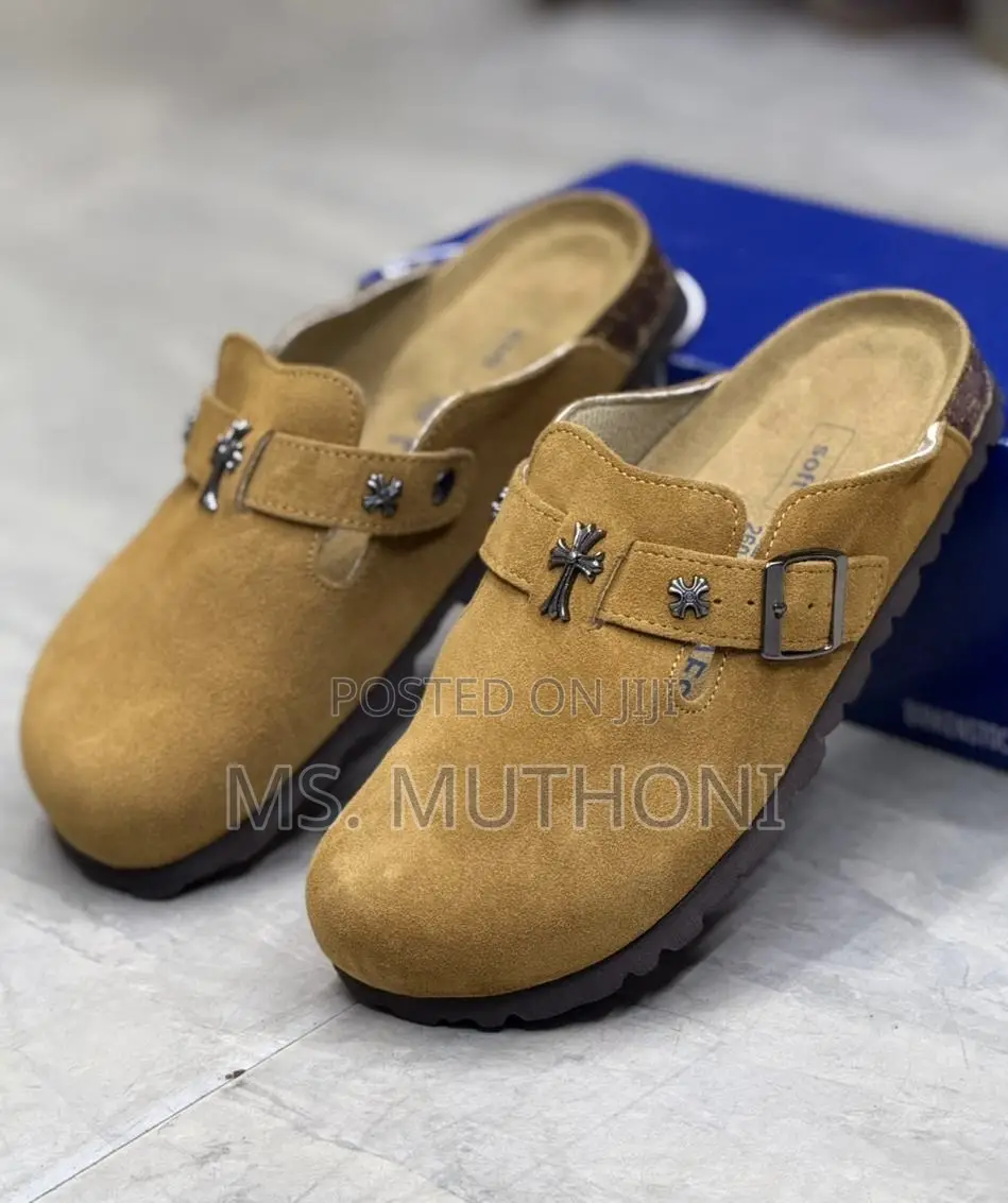 Chrome Hearts X Birkenstock Boston Suede Mule Size 38-45