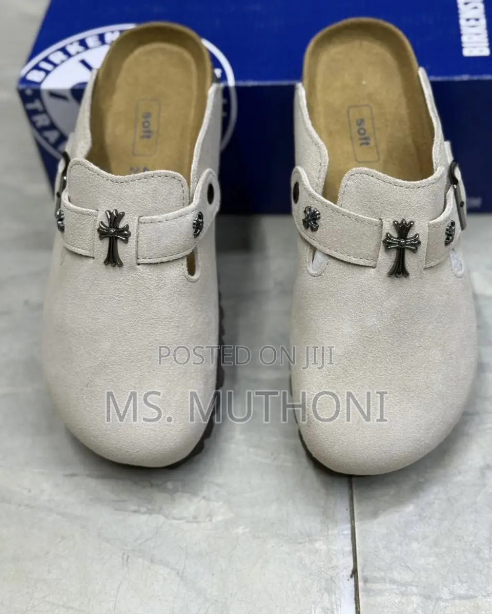 Chrome Hearts X Birkenstock Boston Suede Mule Size 38-45