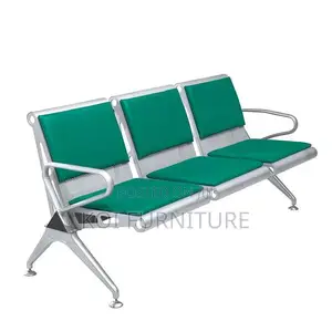Office Benches; 3 Seaters Stainless Steel Hospital Waiting Room Bench